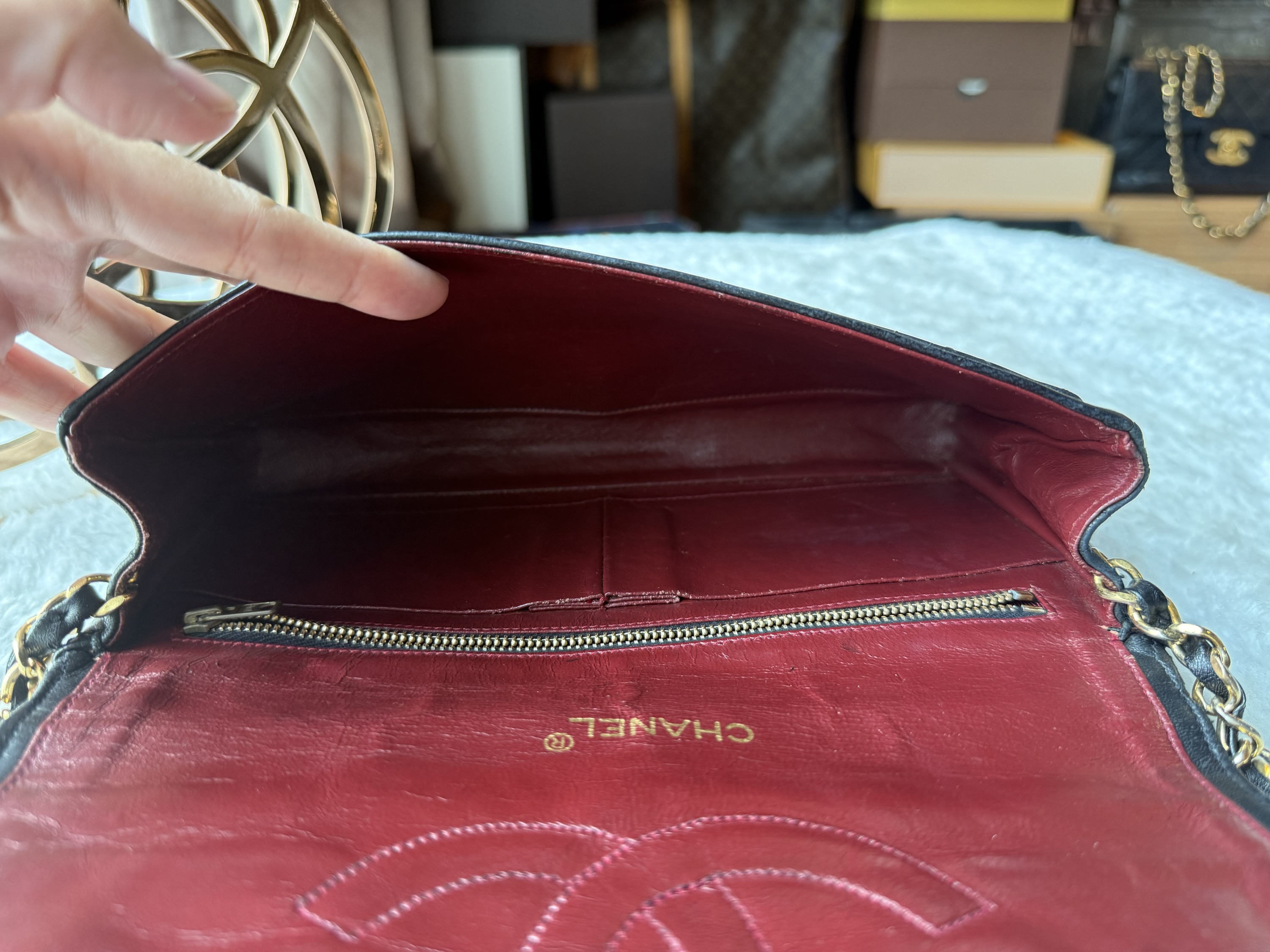 Chanel vintage flap bag - Image 6