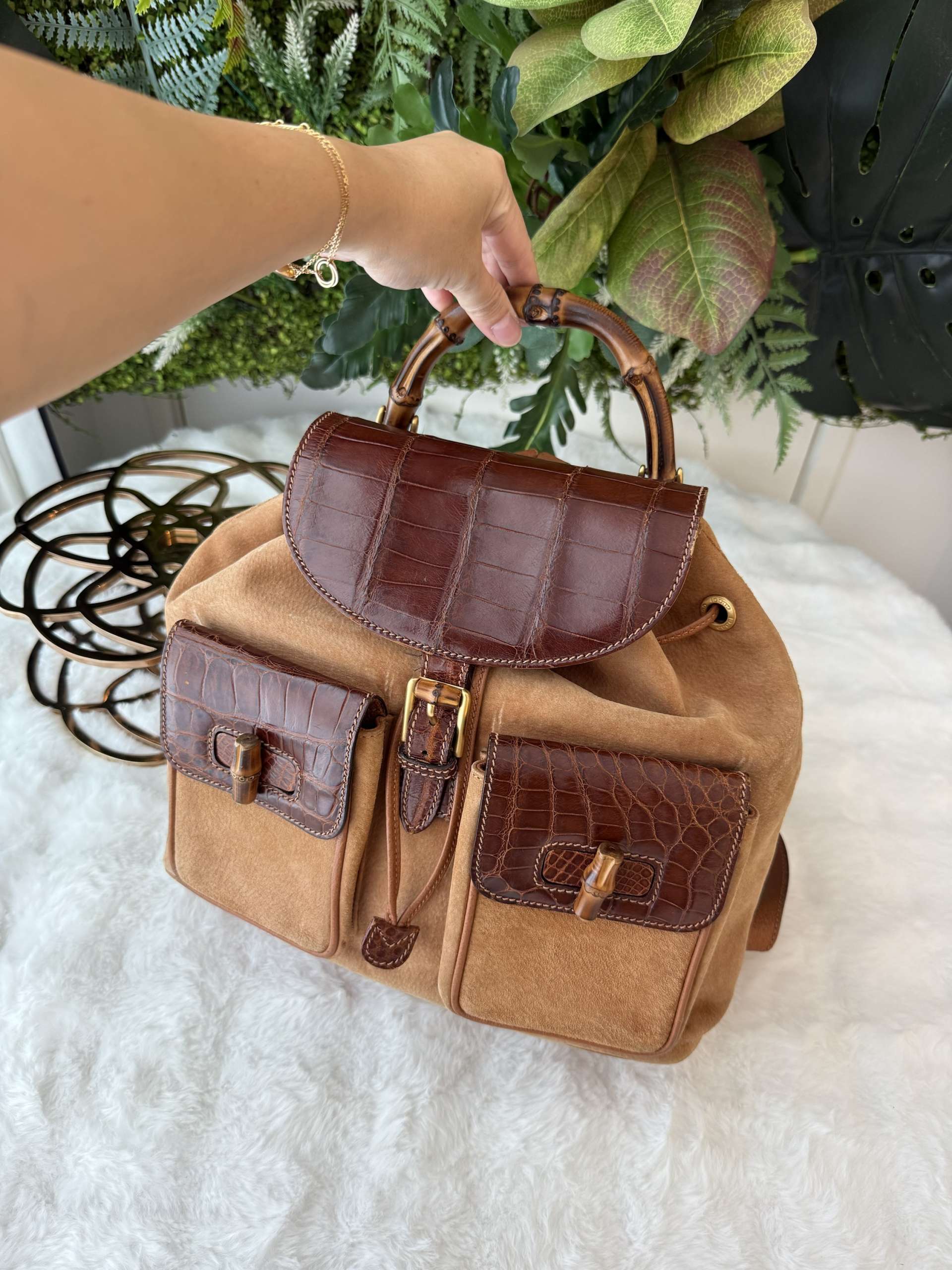 Gucci bamboo backpack - Image 5