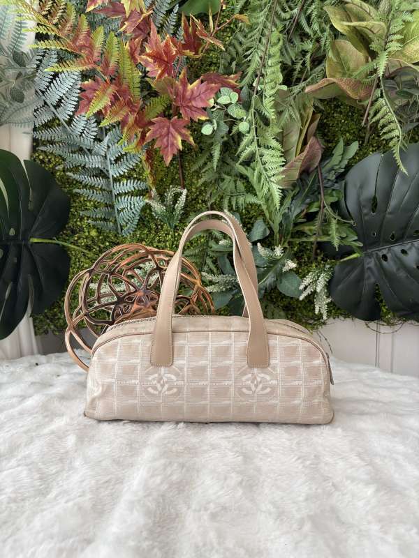 Chanel cc travel line boston bag