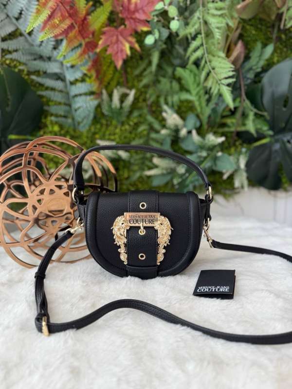 Versace couture halfmoon bag