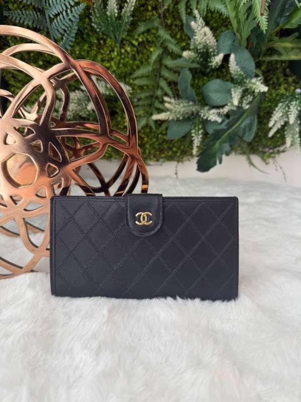 chanel long wallet