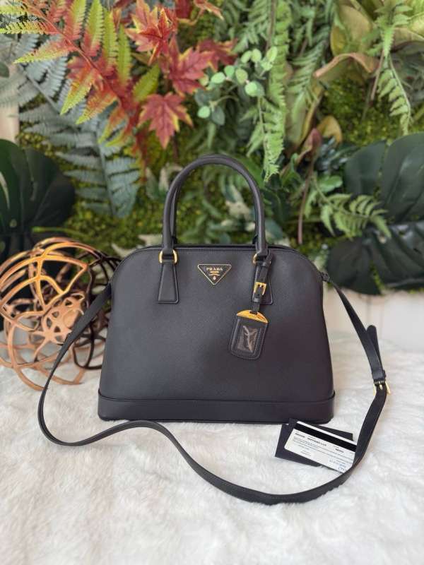 Prada saffiano dome bag