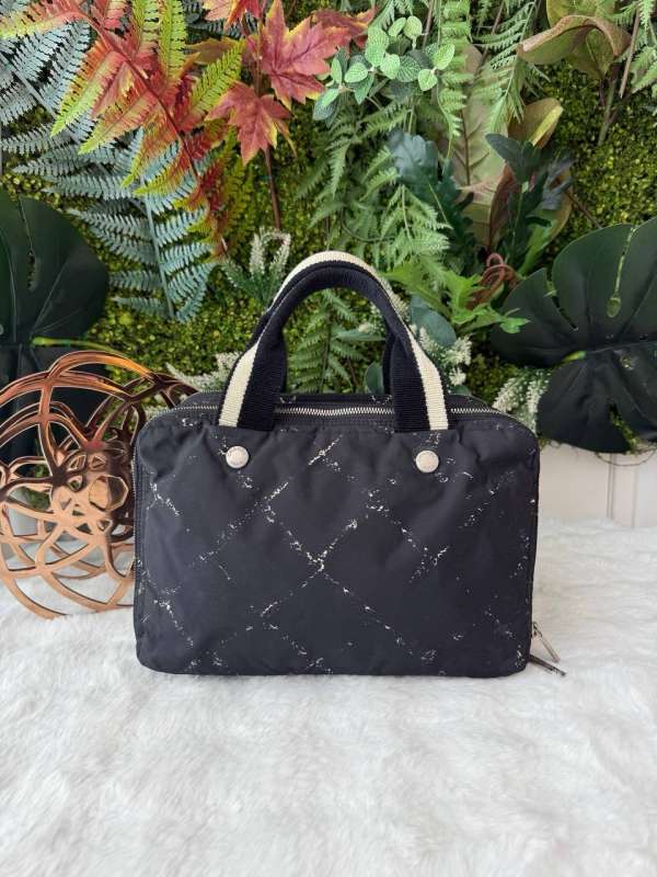 Chanel old travel line nylon tote