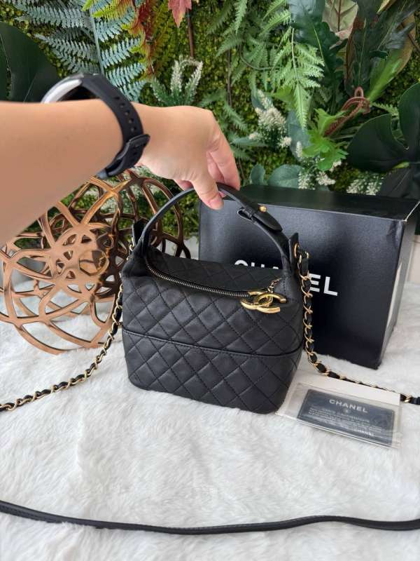 Chanel mini quilted hobo
