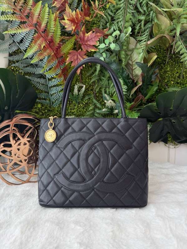 Chanel medallion tote bag
