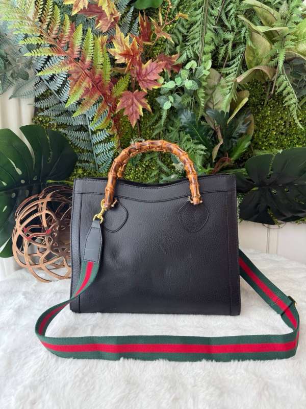 Gucci vintage bamboo tote bag
